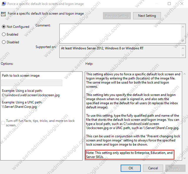 set screen lock time windows 10 group policy