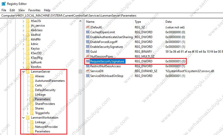 SMB Signing not required Serhad Makbuloglu