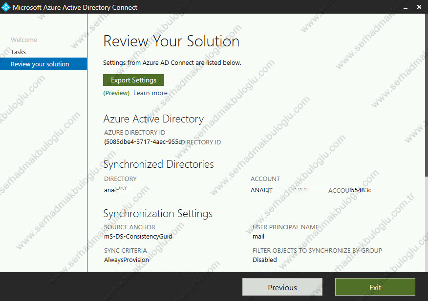 Migrate Azure AD Connect to a New Server Serhad Makbuloglu